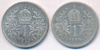 Ausztria 1899-1913. 1K Ag "Ferenc József" T:2,2-
Austria 1899-1913. 1 Corona Ag "Fra...