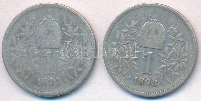 Ausztria 1893-1895. 1K Ag "Ferenc József" T:2-,3
Austria 1893-1895. 1 Corona Ag "Fra...