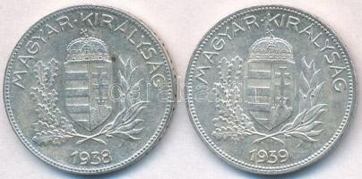 1938. 1P Ag + 1939. 1P Ag T:1-,2 
Adamo P6