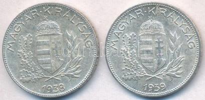 1938. 1P Ag + 1939. 1P Ag T:1-,2 
Adamo P6