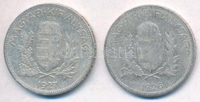 1926. 1P Ag + 1927. 1P Ag T:2-,3 
Adamo P6