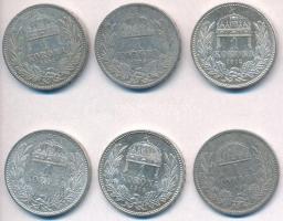 1893KB-1915KB 1K Ag "Ferenc József" (6xklf) T:1--3
Adamo K5.1