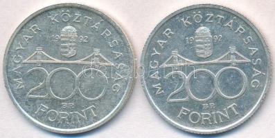 1992. 200Ft Ag "MNB" (2x) T:2
Adamo F13