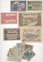 Ausztria ~1920. 10-50h (14xklf) utalvány és szükségpénz T:I-III Austria ~1920. 10-50 Heller (9xdiff) vouchers and necessity notes C:UNC-F