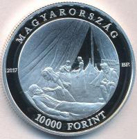 2017. 10.000Ft Ag "Kossuth Zsuzsanna születésének 200. évfordulója" tanúsítvánnyal T:PP