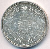 1932. 2P Ag "Madonna" T:1-,2 kis patina Adamo P7