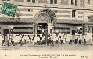 Paris Feuerwehr Foto AK