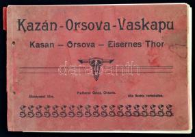 Kazán-Orsova-Vaskapu. Kasan-Orsova-Eisernes Thor. Orsova, é.n., Hutterer Géza, 12 t. Fekete-fehér fo...