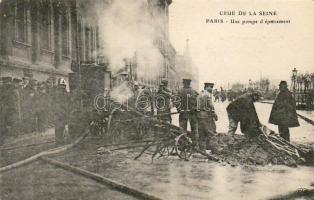 Paris Feuerwehr Foto AK
