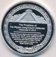 DN Maja naptár ezüstözött fém emlékérem (39mm) T:PP ND Mayan calendar silver plated metal medallion (39mm) C:PP