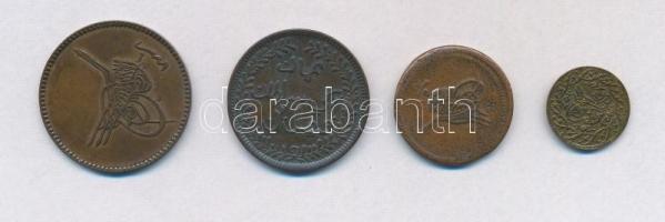 4db-os vegyes oszmán és arab pénztétel, közte Omán / Maszkat 1897. 1/4A Cu; Oszmán Birodalom ~1864. ...