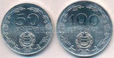 1970. 50Ft Ag + 100Ft Ag "Felszabadulás" pár T:BU
Adamo EM36, EM37