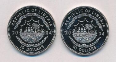 Libéria 2004. 10$ "Szabadság pillanatai - Simon Bolívar felszabadító harca 1819." multicol...