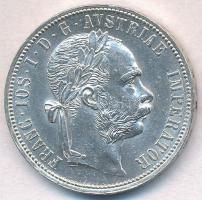 Ausztria 1884. 1Fl Ag Ferenc József T:1-,2  Austria 1884. 1 Florin Ag Franz Joseph C:AU,XF Krause KM#2222