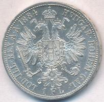 Ausztria 1884. 1Fl Ag "Ferenc József" T:1-,2 
Austria 1884. 1 Florin Ag "Franz Josep...