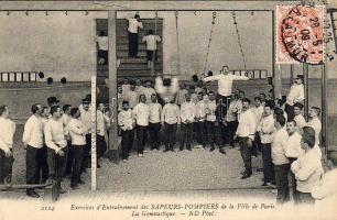 Paris Feuerwehr Foto AK