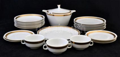 Hiányos Drasche (másod osztályú) ét készlet, matricás, jelzett, hibátlan, összesen: 24 db