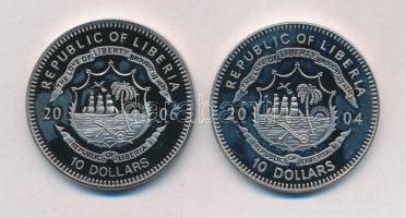 Libéria 2004. 10$ "Szabadság pillanatai - Lech Walesa és a szolidaritás 1980" multicolor +...