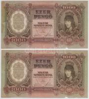 1943. 1000P (5x) egy kivételével hajtatlanok T:III anyaghiány
Adamo P21