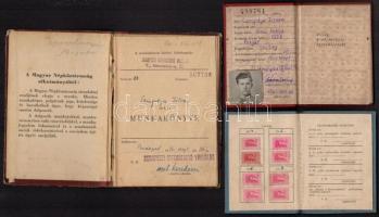 1950-1988 Vegyes okmány tétel, 8 db