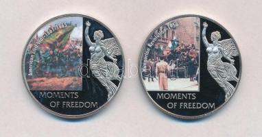 Libéria 2006. 10$ "Szabadság pillanatai - Amerikai polgárháború 1861-1865" multicolor + 10$ "Szabadság pillanatai - Magyar forradalom 1956" multicolor T:PP ujjlenyomat Liberia 2006. 10 Dollars "Moments of Freedom-The American civil war 1861-1865" multicolor + 10 Dollars "Moments of Freedom - Hungarian Revolution 1956" multicolor C:PP fingerprint