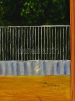 Babarczy jelzéssel: Csősztorony(Budapest). Olaj, farost, fa keretben, 38x50 cm