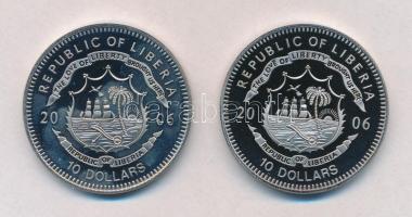 Libéria 2006. 10$ "Szabadság pillanatai - Varsói gettólázadás 1943" multicolor + 10$ &quot...