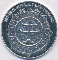 DN "A magyar nemzet pénzérméi - Moneta Nova, II. Lajos dénárja 1516-1526" Ag emlékérem (10...