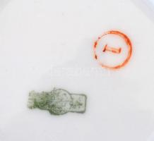 Zsolnay virágmintás mokkás készlet, kávés kiöntővel, cukortartóval, 6 db csészével, matricás, jelzet...