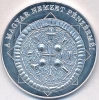 DN A magyar nemzet pénzérméi - A legkisebb magyar pénzek egyike 1141-1162 Ag emlékérem tanúsítvánnyal (10,37g/0.999/35mm) T:1(PP)