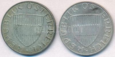 Ausztria 1958. 10Sch Ag + 1970. 10Sch Ag T:2 patina
Austria 1958. 10 Schilling Ag + 1970. 10 Schill...