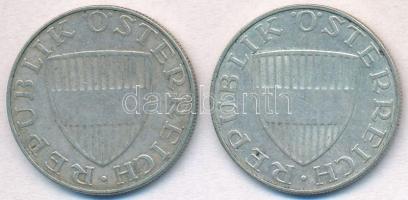 Ausztria 1957. 10Sch Ag + 1958. 10Sch Ag T:2,2-
Austria 1957. 10 Schilling Ag + 1958. 10 Schilling ...