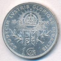 Ausztria 1908. 1K Ag "Ferenc József - Jubileum" T:1-
Austria 1908. 1 Corona Ag "Fran...