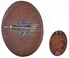 1920-1944. "Koronás Vöröskereszt" zománcozott nővér jelvény, hiányzó korona az előlapjáról...