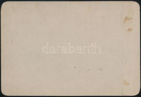 1901 Magas-Tátra, Kisiklott vonat, feliratozott, kartonra kasírozott fotó, 11x16 cm / High Tatras, t...