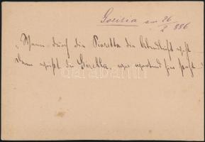 1886 Grand Piazzetta, Gorizia, Olaszország, feliratozott, keményhátú fotó, 11x16 cm / Grand Piazzett...