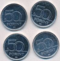 DN 50Ft ezüstözött Cu-Ni (4xklf) "Nagy Magyarok / Erkel Ferenc, Kölcsey Ferenc, Hajós Alfréd, K...