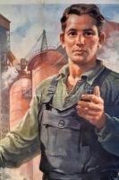 1953 Ék Sándor (1902-1975): A vas és acél országáért szavazz a Népfrontra!, Bp., Szikra-nyomda, rest...