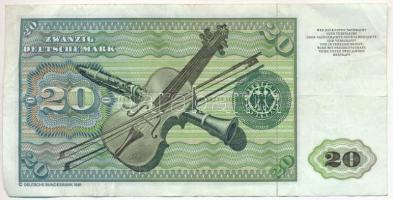 NSZK 1980. 20M T:III 
FRG 1980. 20 Mark C:F