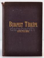 1887 Budapest főváros beépített kültelkeinek út- és a Tabánnak utcahálózati térképe. Szerkesztetett ...