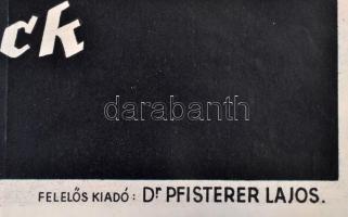 1937 Hollós Endre (1907 - ? ): Baleset ellen védekezz.  Offset, Athenaeum Budapest, Restaurált 48x63...