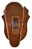 1945. "MÉMOSZ S.E. (Magyarországi Építőipari Munkások Országos Szövetsége)" zománcozott fé...