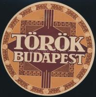 cca 1910-1920 Török [Gyógyszerész tulajdonát képező Galenus Csokoládé és Cukorkaárugyár] Budapest csomagolópapírja, d: 16 cm.