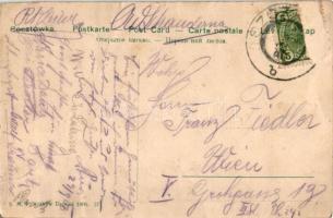 Krischme leinen bei Wöchnerin / Judaica, Care of a pregnant woman. S.M.P. Kraków Deposé 1906. 27. (R...