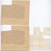 1924. "A magyar közszolgálati alkalmazottak ellátási jegye" kitöltve, felülbélyegezve (2x)...