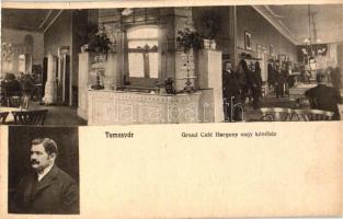 Temesvár, Timisoara; Horgony nagy kávéház belső / Grand Cafe interior