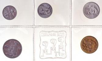 San Marino 1975. 1L-20L 4xklf, kis forgalmi szett díszdobozban tanúsítvánnyal T:1 
San Marino 1975....