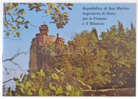 San Marino 1975. 1L-20L 4xklf, kis forgalmi szett díszdobozban tanúsítvánnyal T:1 
San Marino 1975....