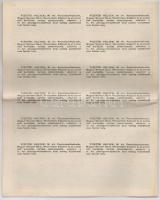 Budapest 1942. "A Magyar Királyság 3%-kal Kamatozó Törlesztéses Államadóssága" kötvény 100...