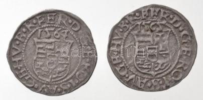 1564K-B Denár Ag "I. Ferdinánd" (0,52g) + 1565K-B Denár Ag "I. Ferdinánd" (0,39g...